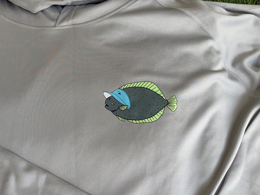 Visor Fish UPF Sun Hoodie