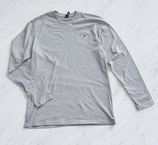 Long Sleeve Embroidered Patch Logo T-Shirt